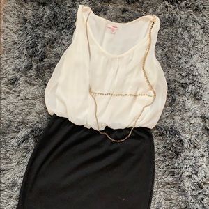 Black  and white dress